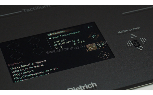DE DIETRICH DPI4450G - Vue des programmes