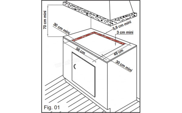 DE DIETRICH DPI4602HM - Dimensions