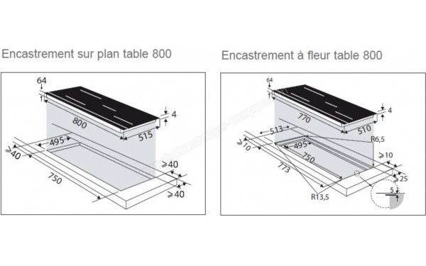 DE DIETRICH DPI4832B - Dimensions