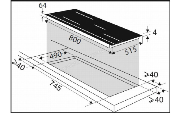 DE DIETRICH DPI7884XT - Sch&eacute;ma technique