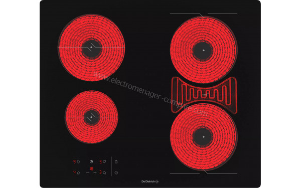 DE DIETRICH DPV4605HB - Vue du dessus