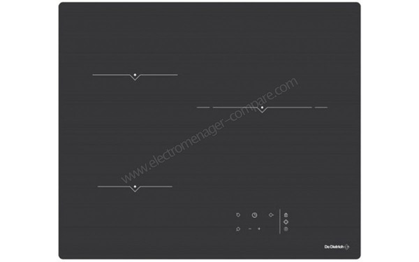 DE DIETRICH DPV7550B - Vue du dessus