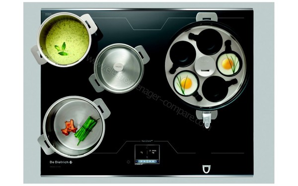 DE DIETRICH DTI1568DG - Vue avec des casseroles  (cr&eacute;dit : Boulanger)