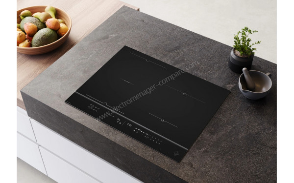 DE DIETRICH DTI3683BP - Appareil encastr&eacute; vue 3/4 droite