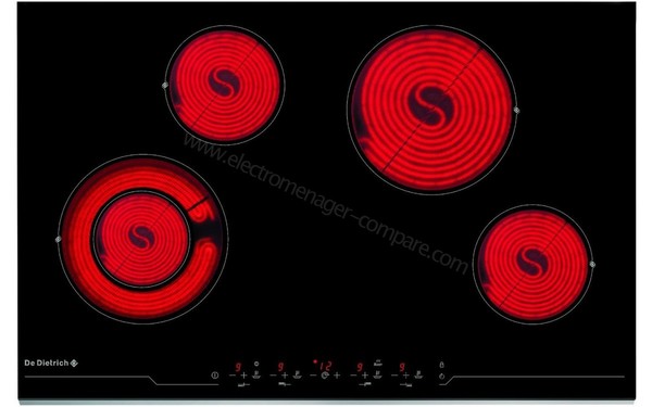DE DIETRICH DTV1118X - Vue du dessus
