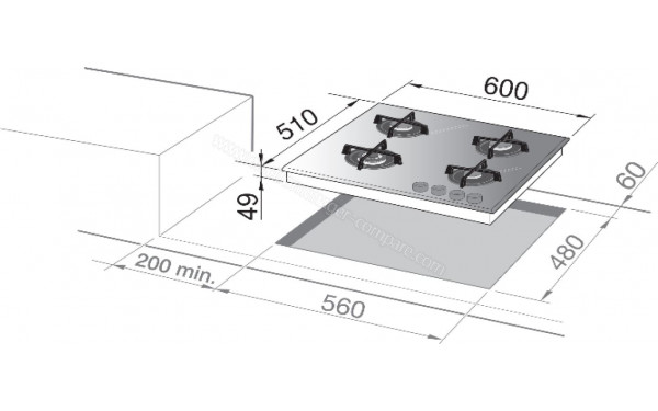 DELONGHI NSL 460 N BE - Dimensions