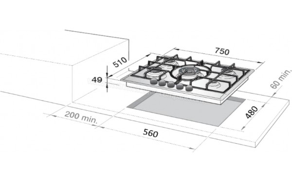 DELONGHI NSL 575 X BE - Dimensions