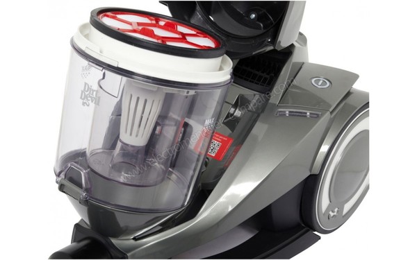 DIRT DEVIL REBEL24HF - Bac &agrave; poussi&egrave;res et filtre (Cr&eacute;dit : boulanger)