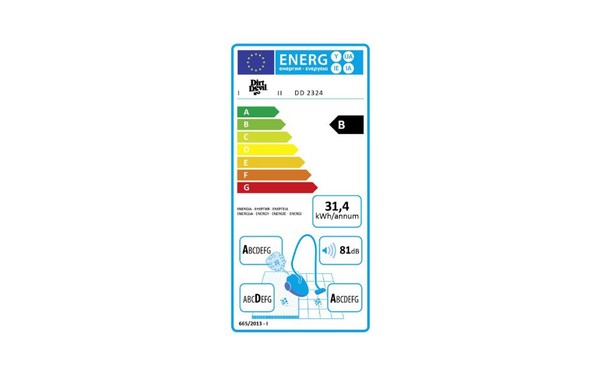 DIRT DEVIL DD2324-7 - &Eacute;tiquette &eacute;nergie