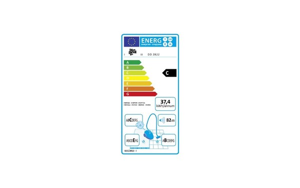 DIRT DEVIL DD2822-1 - &Eacute;tiquette &eacute;nergie
