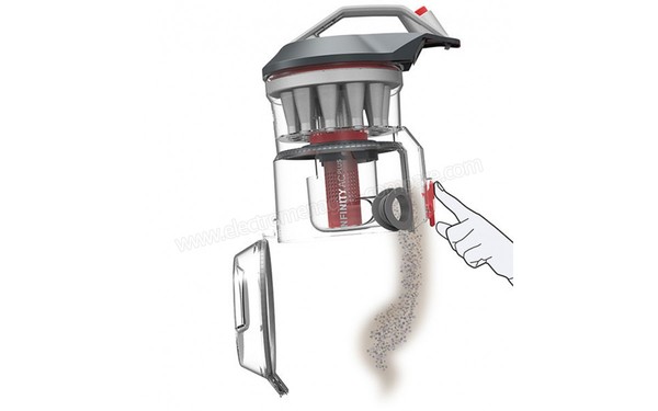 DIRT DEVIL DD5110-1 INFINITY AC plus - Vidage du bac