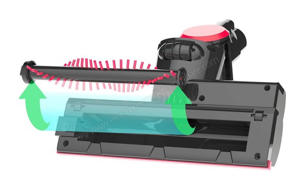 DIRT DEVIL DD698-5 Cavalier Total Home - Vue &eacute;clat&eacute;e de la brosse motoris&eacute;e