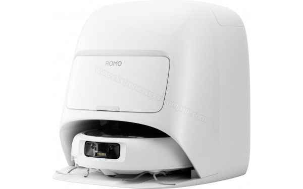 DJI Romo A Water Tank - Vue de 3/4 droite sur la station de chargement