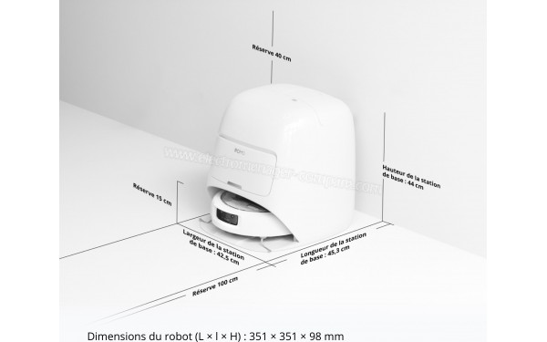 DJI Romo A Water Tank - Dimensions