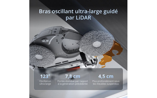 DJI Romo P2 Clean More Combo - Bras oscillant ultra-large guid&eacute; par LiDAR
