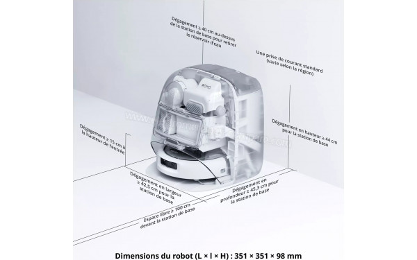 DJI Romo P2 Water Tank - Dimensions