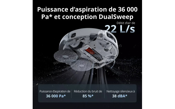 DJI Romo P2 Water Tank - Puissance d'aspiration