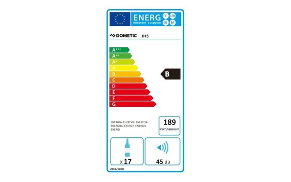 DOMETIC D15 - &Eacute;tiquette &eacute;nergie