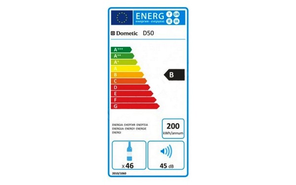 DOMETIC D50 - &Eacute;tiquette &eacute;nergie
