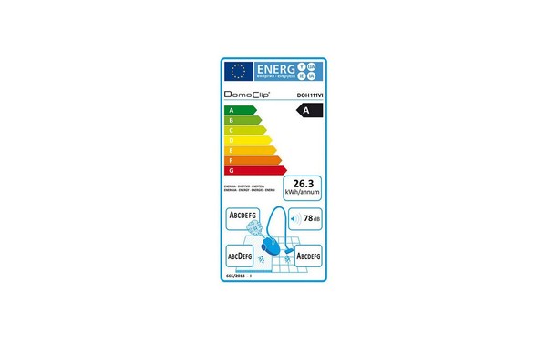 DOMOCLIP DOH111VI - &Eacute;tiquette &eacute;nergie