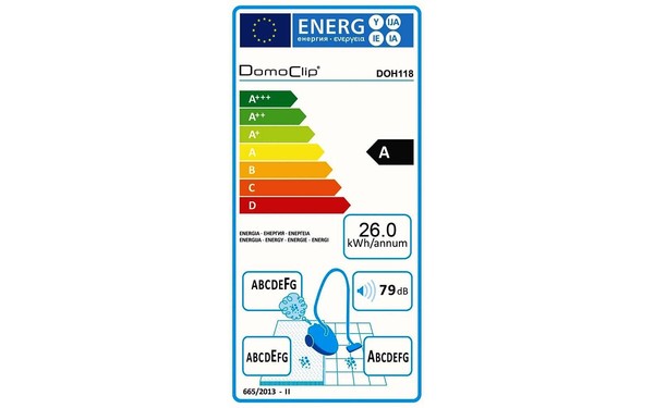 DOMOCLIP DOH118 - &Eacute;tiquette &eacute;nergie