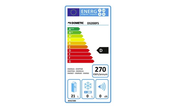DOMETIC DS200 - &Eacute;tiquette &eacute;nergie
