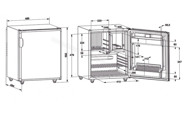 DOMETIC EA0601D - Schema d'encastrement