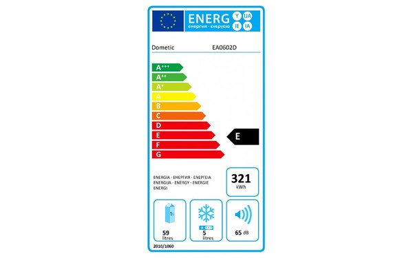 DOMETIC EA0602D - &Eacute;tiquette &eacute;nergie