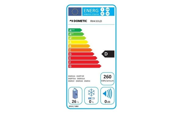 DOMETIC RH430LD - &Eacute;tiquette &eacute;nergie