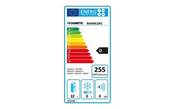 DOMETIC RH449LDFS - &Eacute;tiquette &eacute;nergie