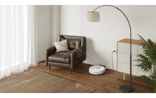 DREAME D10s Blanc - Vue sur base de chargement