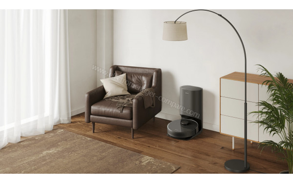 DREAME D10s Plus Noir - Vue sur base de chargement