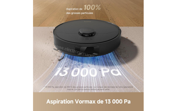 DREAME D20 Noir - Puissance d'aspiration