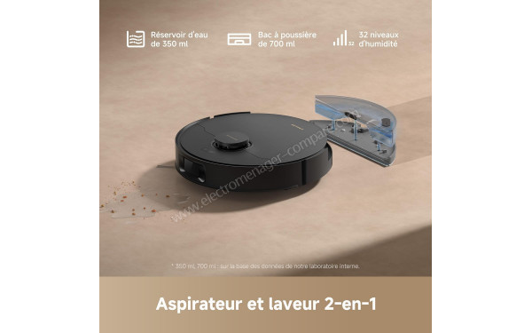 DREAME D20 Noir - Aspirateur et laveur 2-en-1