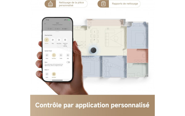 DREAME D20 Noir - Application pour smartphones ou tablettes