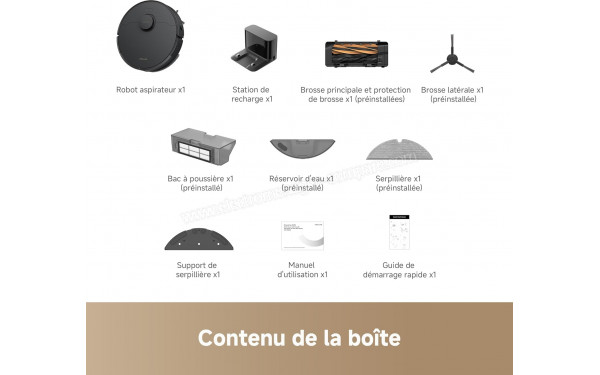 DREAME D20 Noir - Accessoires