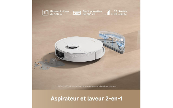 DREAME D20 Pro Plus Blanc - Aspirateur et laveur 2-en-1