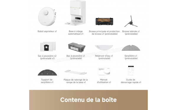 DREAME D20 Pro Plus Blanc - Accessoires