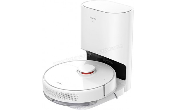DREAME D9 Plus - Vue de 3/4 droite sur la base de chargement