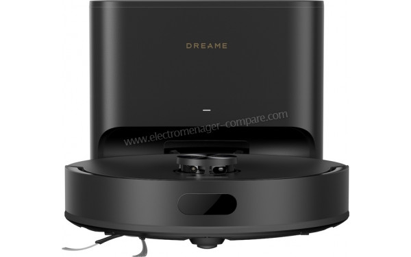 DREAME F20 Plus Noir - Vue de face sur la station de chargement