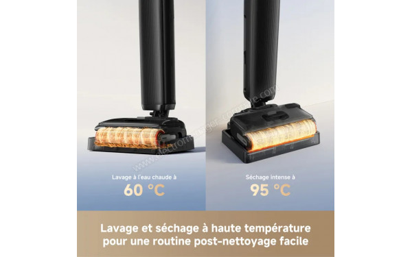DREAME G12 Pro Flex-T - Lavage et s&eacute;chage &agrave; haute temp&eacute;rature