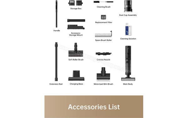 DREAME H12 Dual - Accessoires