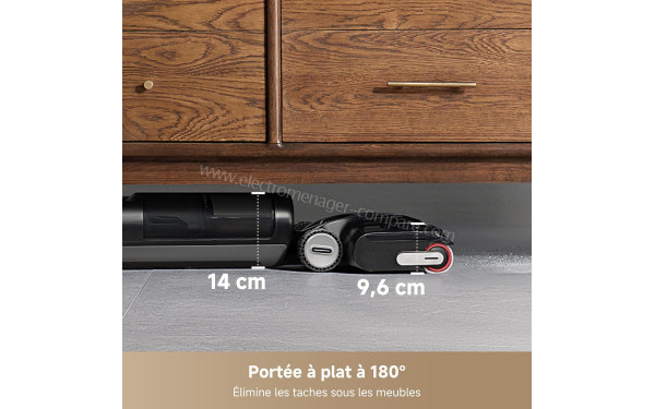 DREAME H12 Pro FlexReach - Port&eacute;e &agrave; plat de 180&deg;