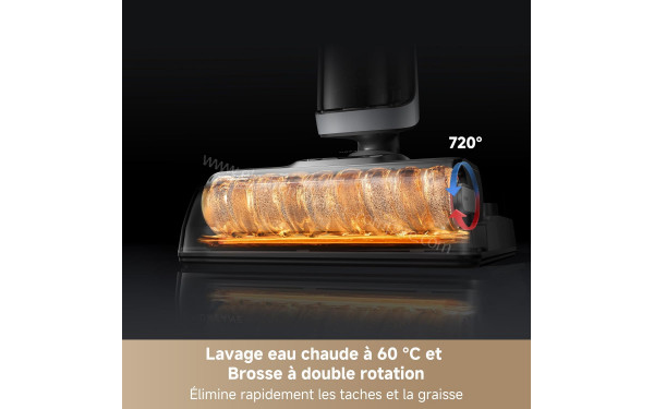 DREAME H14 AE - Lavage &agrave; chaud &agrave; 60 &deg;C + brosse &agrave; double rotation