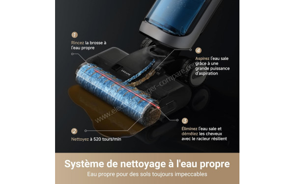 DREAME H14 Pro - Syst&egrave;me de nettoyage &agrave; l'eau propre