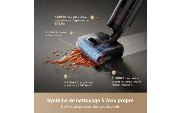 DREAME H15 Mix - Syst&egrave;me de nettoyage &agrave; l'eau propre