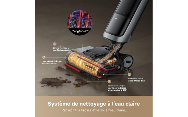 DREAME H15 Pro Heat - Syst&egrave;me de nettoyage