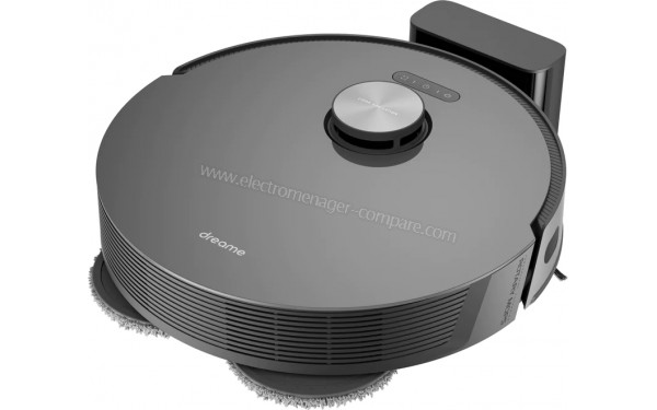 DREAME L10s Pro Noir - Vue sur base de chargement 3/4 droite