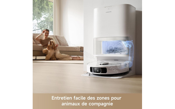 DREAME L10s Ultra Gen 2 Blanc - Entretien facile des zones pour animaux de compagnie