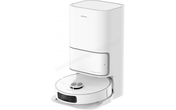 DREAME L10 Ultra - Vue 3/4 droite sur la base de chargement